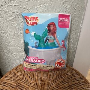 Girls mermaid Halloween blow up costume